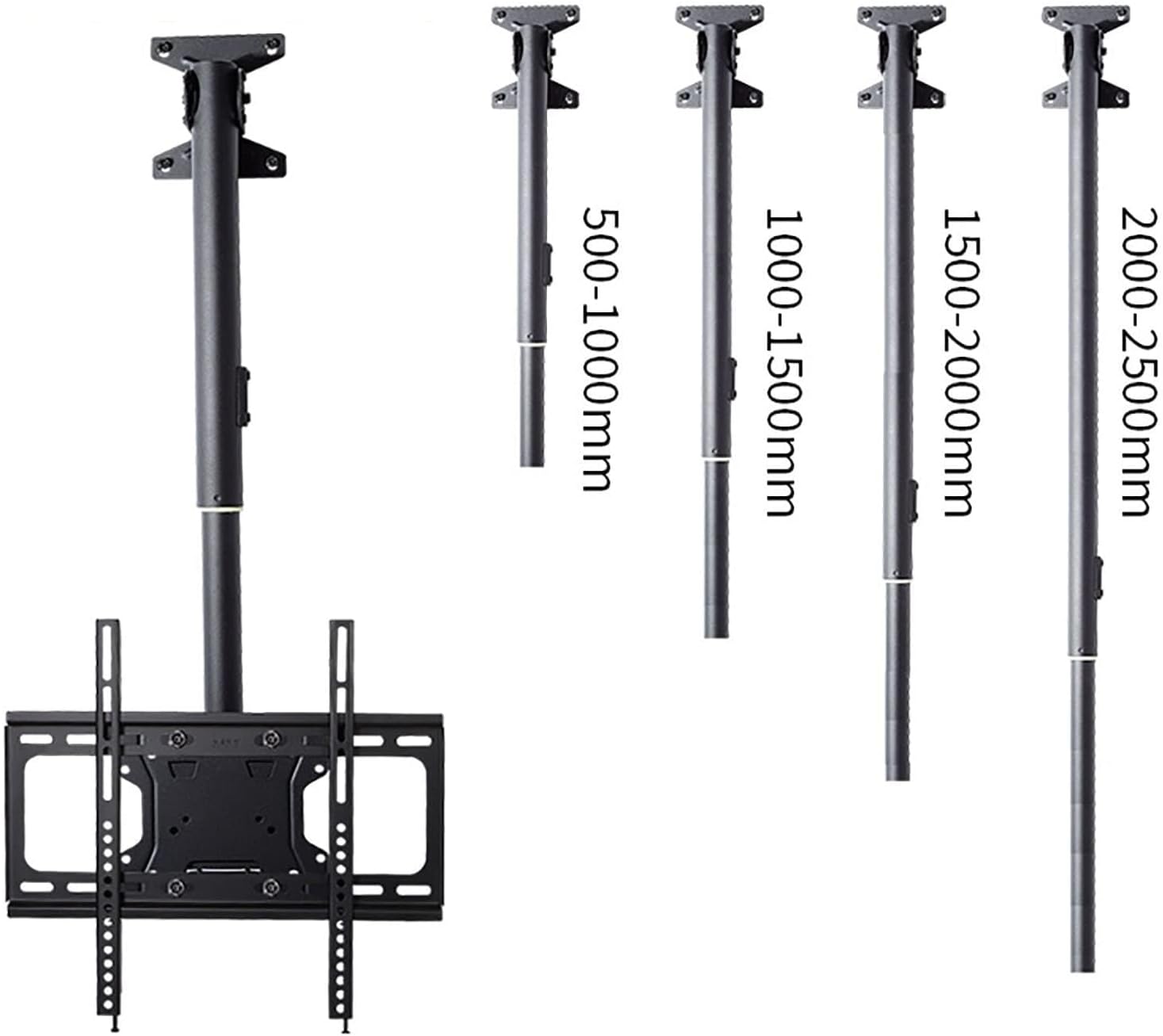 ユニバーサルテレビスタンド、調節可能な天井テレビマウントブラケット - 高さ調節可能な回転傾斜ブラケット、テレビ壁マウント、32-6