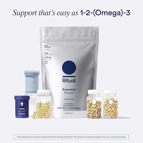 Miniatura 8 de Ritual Omega 3 DHA y EPA - Vegano - Dosis respaldada por la ciencia de DHA y EPA en relación 21, mínimo eructo, microalgas de origen sostenible,