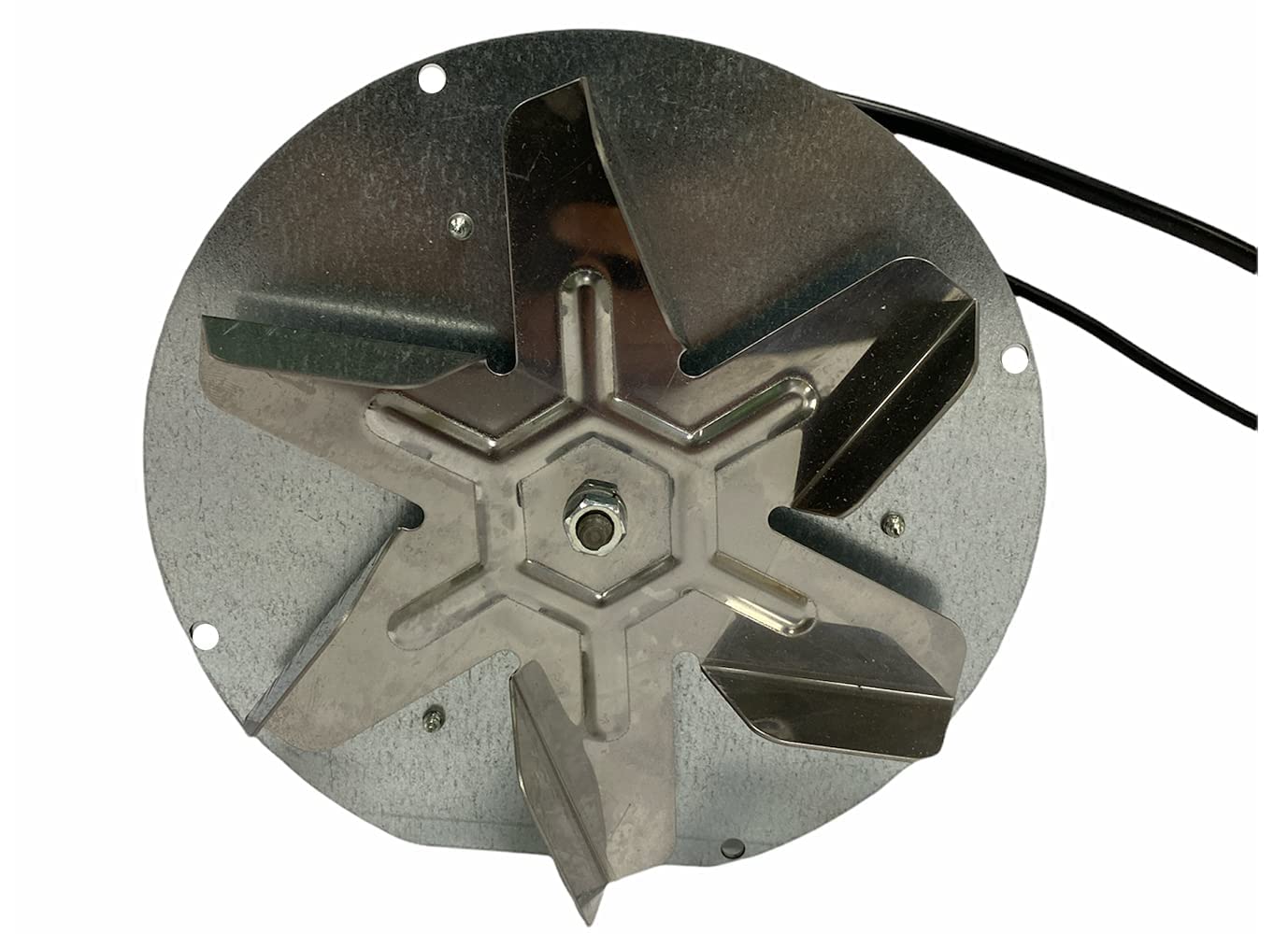 ERICAMBI, Estrattore Aspiratore Fumi per Stufe a Pellet con Motore ECOFIT 2RECA3 e Girante in Acciaio AISI 430, Ventola H 25mm Ø 150mm, Potenza 27W, Corredato di Encoder
