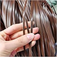 Vista 17 de Kit de reparación de ratán de plástico para muebles de mimbre 17.64 oz (196.9 ft) material de reparación de ratán sintético para cesta de mesa