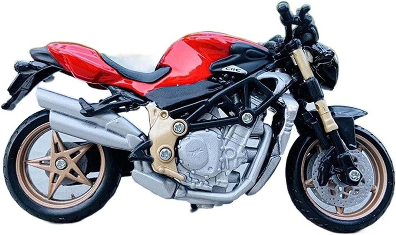 HTASFCI Motorcycle Model for MV Agusta Brutale Oro 1:18 Static Die-cast Car Collector Grade Motorcycle Model Locomotive