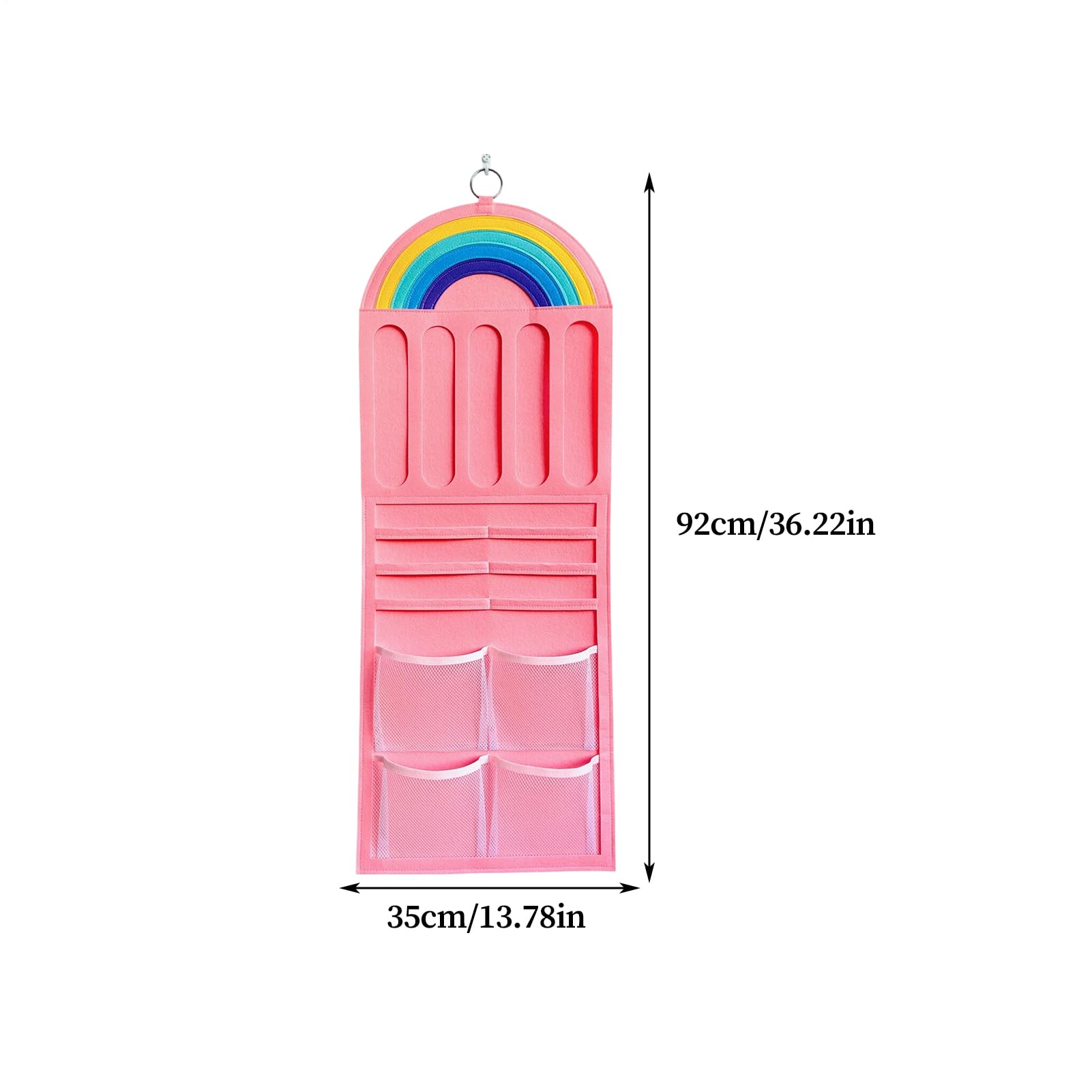 Organizer per fiocchi per capelli, borse da parete con tasca in rete, supporto per fiocchi per ragazze, decorazione per la stanza per figlie, bambini, fasce per capelli, gioielli, scrunchies, occhiali