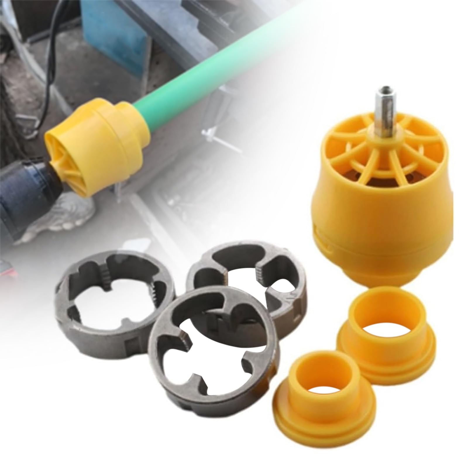 Outil De Filetage Pour Tuyaux 1/2 Et 3/4 Pouce – Pour Perceuse, Plomberie, Réutilisable, Longueur 37 Cm. - 13