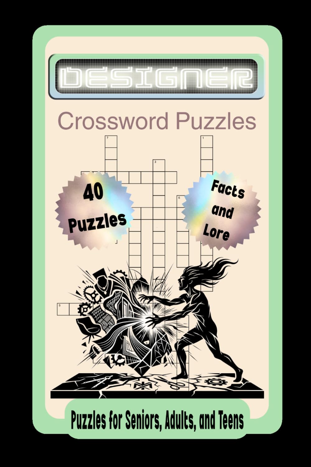 Designer Crossword Puzzles: Crossword Puzzles with Easy to Read Print about Designers and those who adore them| 6x9 inches| 40 Puzzles + facts and lore... Gift for Vacations, Holidays, and Relaxation