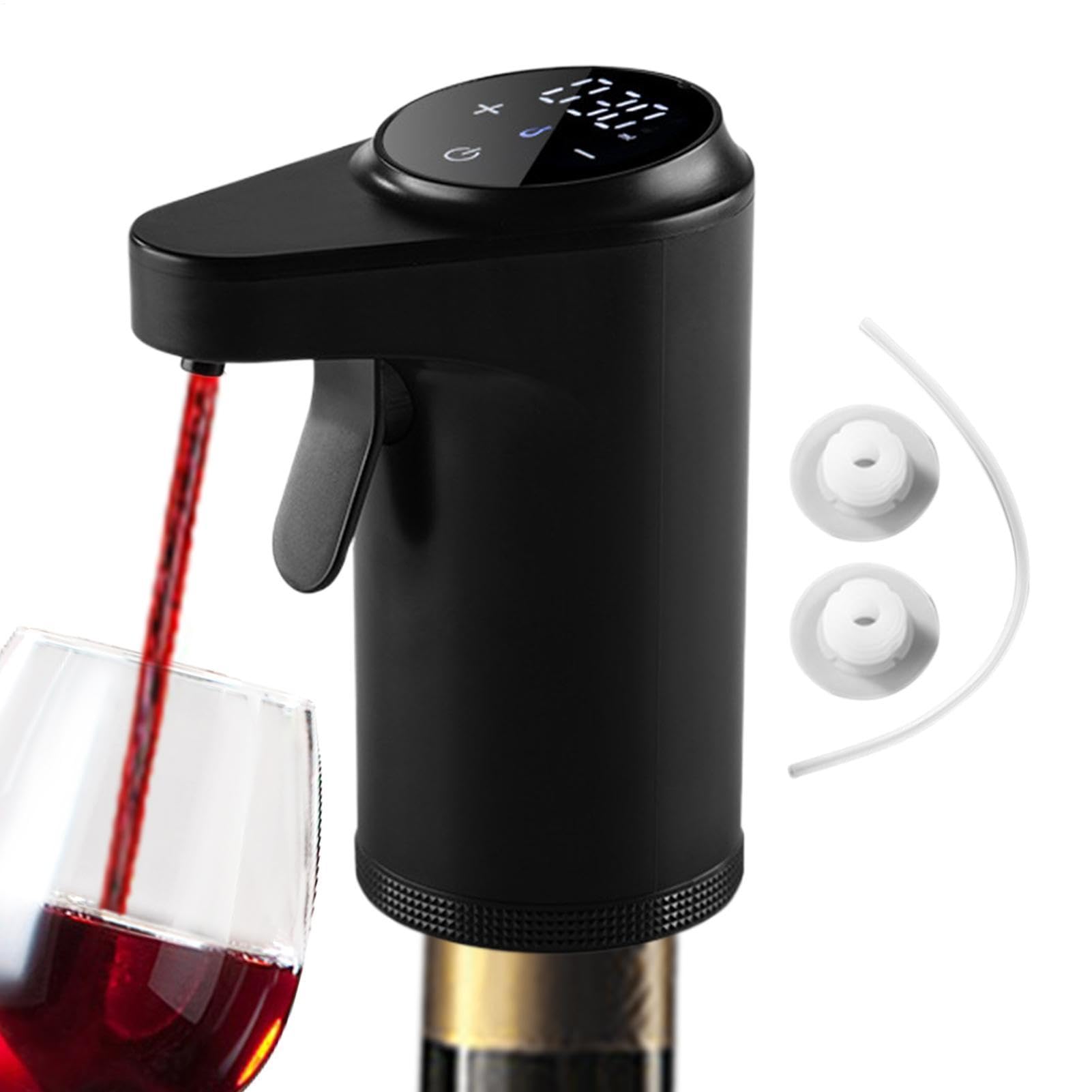 Aireador de vino eléctrico Dispensador portátil de licor con pantalla LED