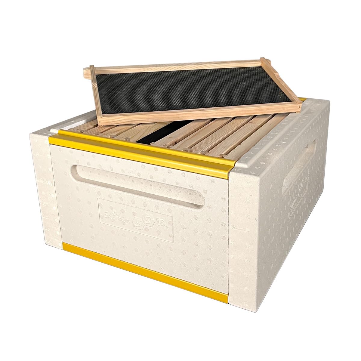 Superior Bee Polystyrene Deep Box – R8 Insulated, Pre-Painted, Fits Langstroth Frames – Durable and Efficient for Healthy Beekeeping
