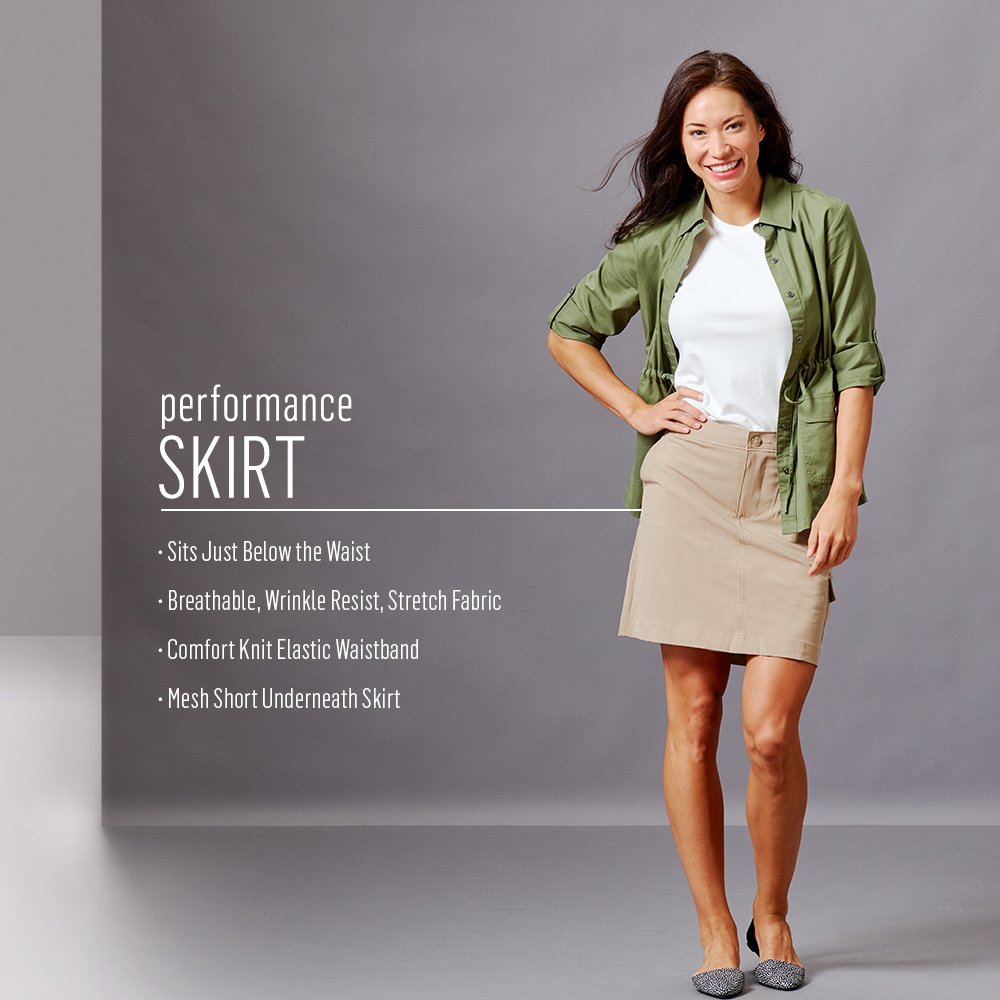 riders by lee women's on the go performance stretch skort