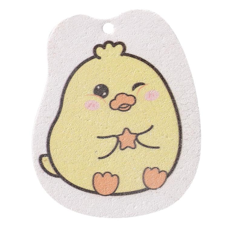 Virivi Cartoon Water-Absorbent Wood Pulp Cotton Compressed Sponge That Becomes Larger When Exposed to Water, Dishwashing Cloth, Non-Stick Oil Sponge, Pot and Bowl Artifact, 3PCS