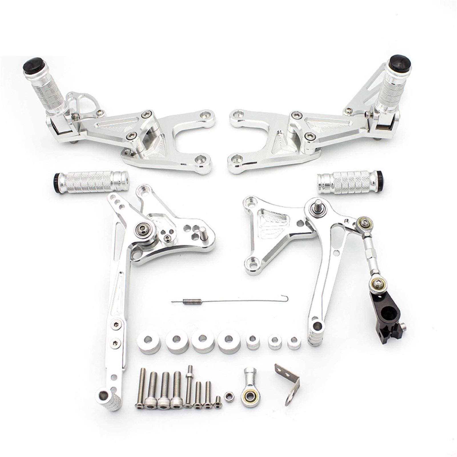 Se adapta a Tnt125 Tnt 125 2016 2017 2018 2019 2020 Reposapiés trasero de motocicleta aleación aluminio CNC
