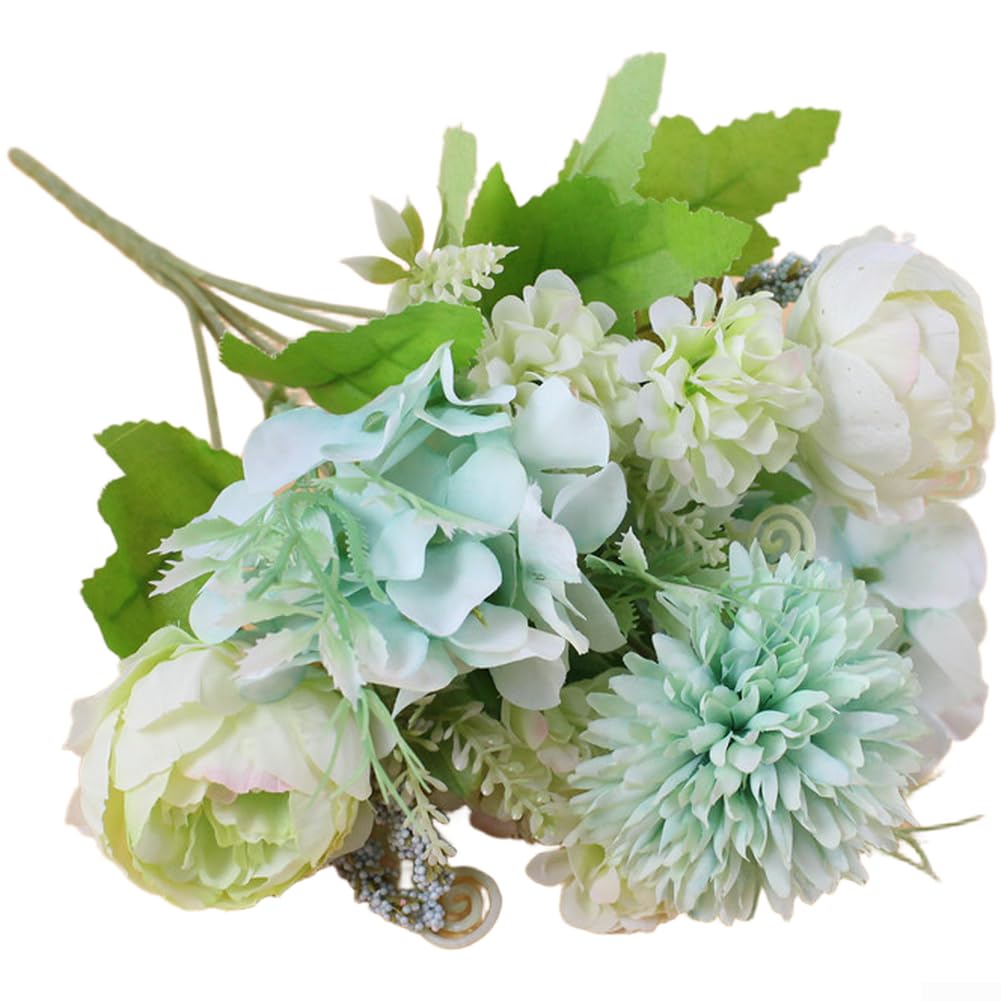 Bouquet de roses en soie de qualité supérieure pour décoration de maison et jardin