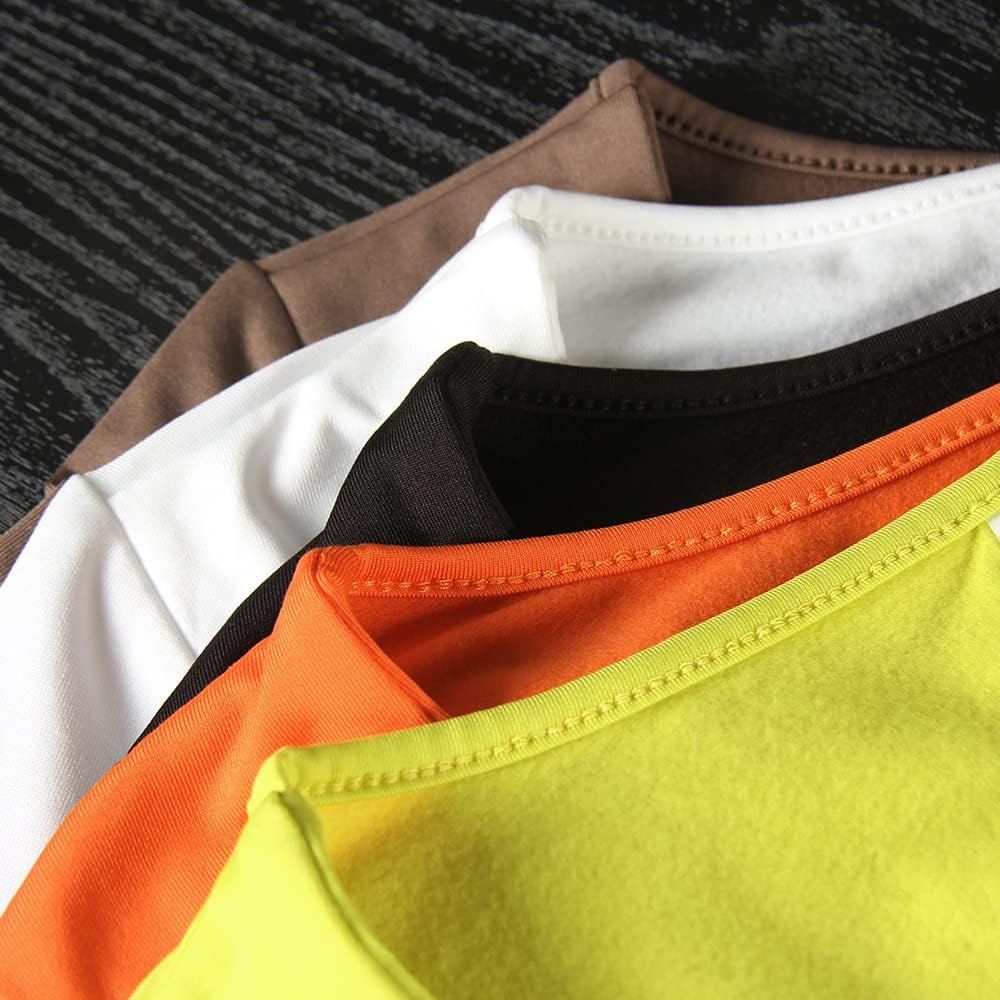 GEMBERA Women's Long Sleeve Crop Tops Scoop Neck Fitted Basic Workout Tee - Image 6