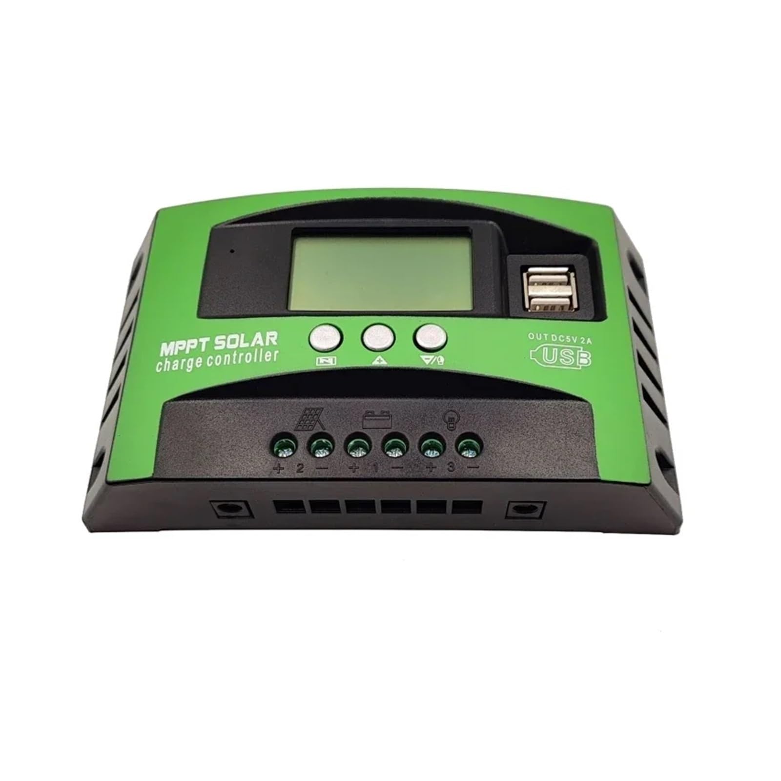 12V 24V Regulator Ładowania Słonecznego 30A 40A 60A 100A Przełącznik Czasowy Obciążenia Panel Słoneczny Regulator PV Wyświetlacz LCD 5V Podwójny USB Panel słoneczny(30A)