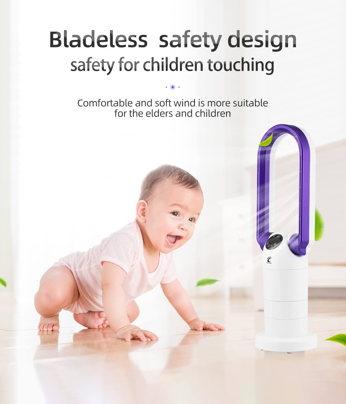 Amazon.com: Bladeless Tower Fan u0026 H13 HEPA Air Purifier u0026 1500W Space Heater  3in1, 120° Swing u0026 210° Tilt Head Table Fan, 29in. 35W Desk Fan with  Remote, 9 Speeds 9H Timer