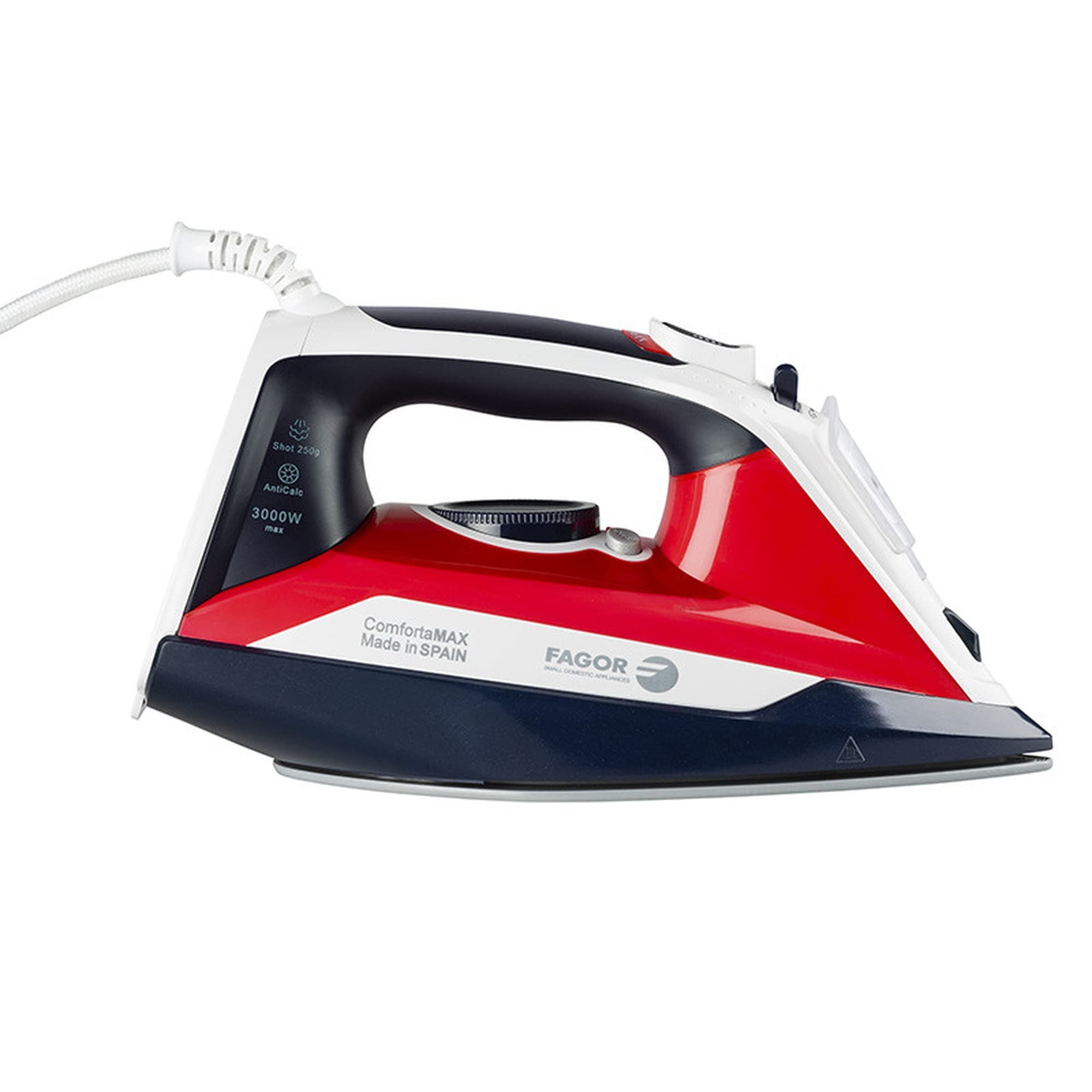 Plancha confortamax 3000w golpe vapor fagor Rojo