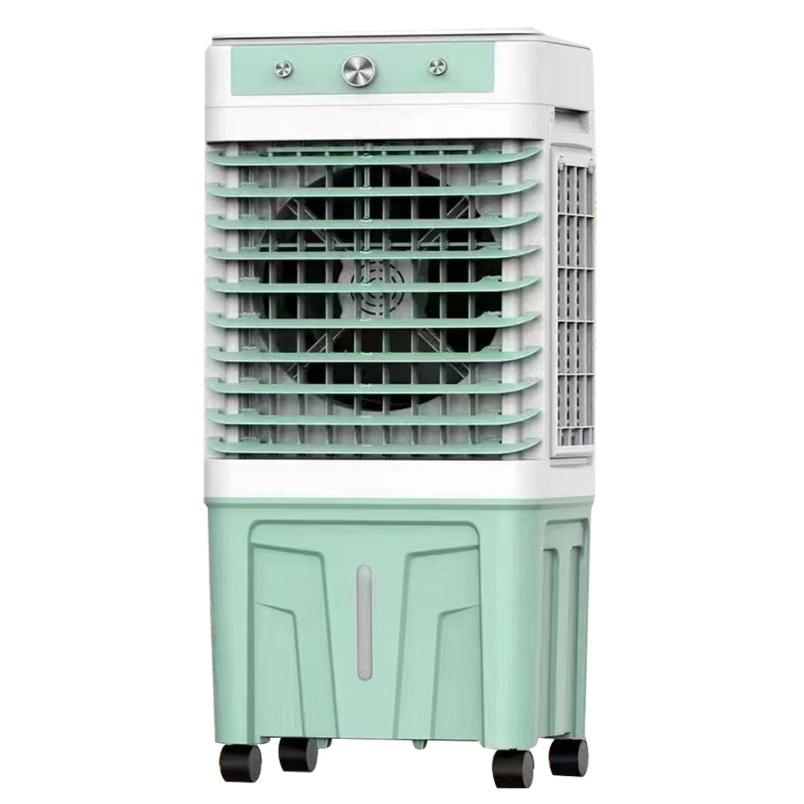 asdchZen 3 In 1 Commercial Evaporative Air Cooler, Swamp Cooler Fan With 3 Speeds, 120°Oscillation, Large Water Tank, Powerful Motor For Efficient Cooling,Green-92x44x32cm/36x17x13in