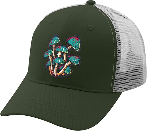 Miniatura 2 de Gorra de béisbol con diseño de hongo para mujer, estilo vintage, de mezclilla, ajustable