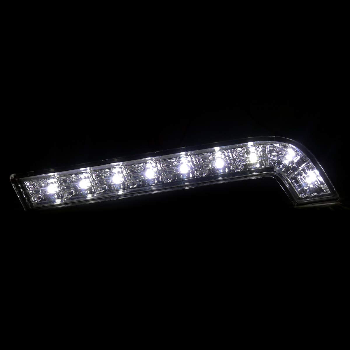 Carpartsinnovate Fits Ford 10-14 Mustang GT Hyper White SMD LED Daytime Running Bumper Lights