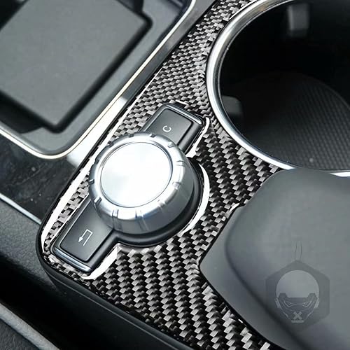 Miniatura 2 de Reposabrazos de consola central para automóvil, marco de fibra de carbono para Mercedes-Benz Clase C W204 c180 c200 C250 Coupé Sport C300 C63 AMG
