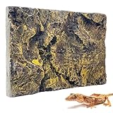 Hamiledyi Rock Terrarium Background Reptile Tank Backgrounds Snake Habitat Decoration Leopard Gecko 3D Wall Backdrop Aquarium DéCor Backgrounds for Lizards Bearded Dragons Tortoises Tree Frogs
