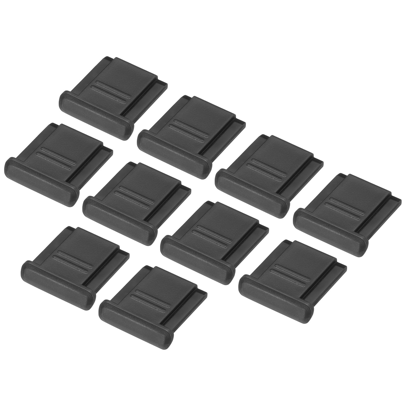 YOKIVE 10 Pcs Universal Camera Hot Shoe Cover Cap, Plastic Hot Shoe Bubble Level Cap, Great for Camera Protection (Black, 0.4 Inch)
