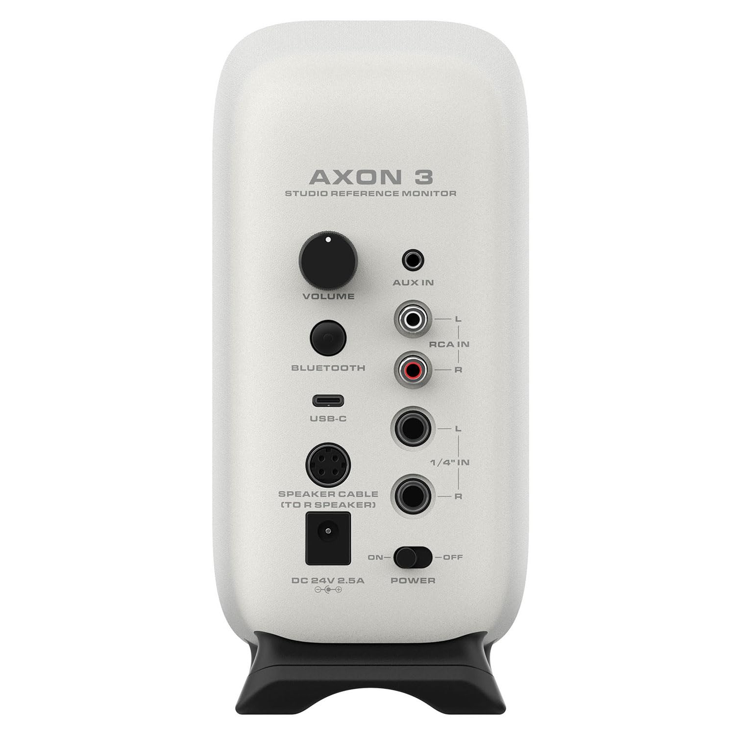 Nux Axon 3 monitory studyjne głośnik biały z keepdrum kabel jack