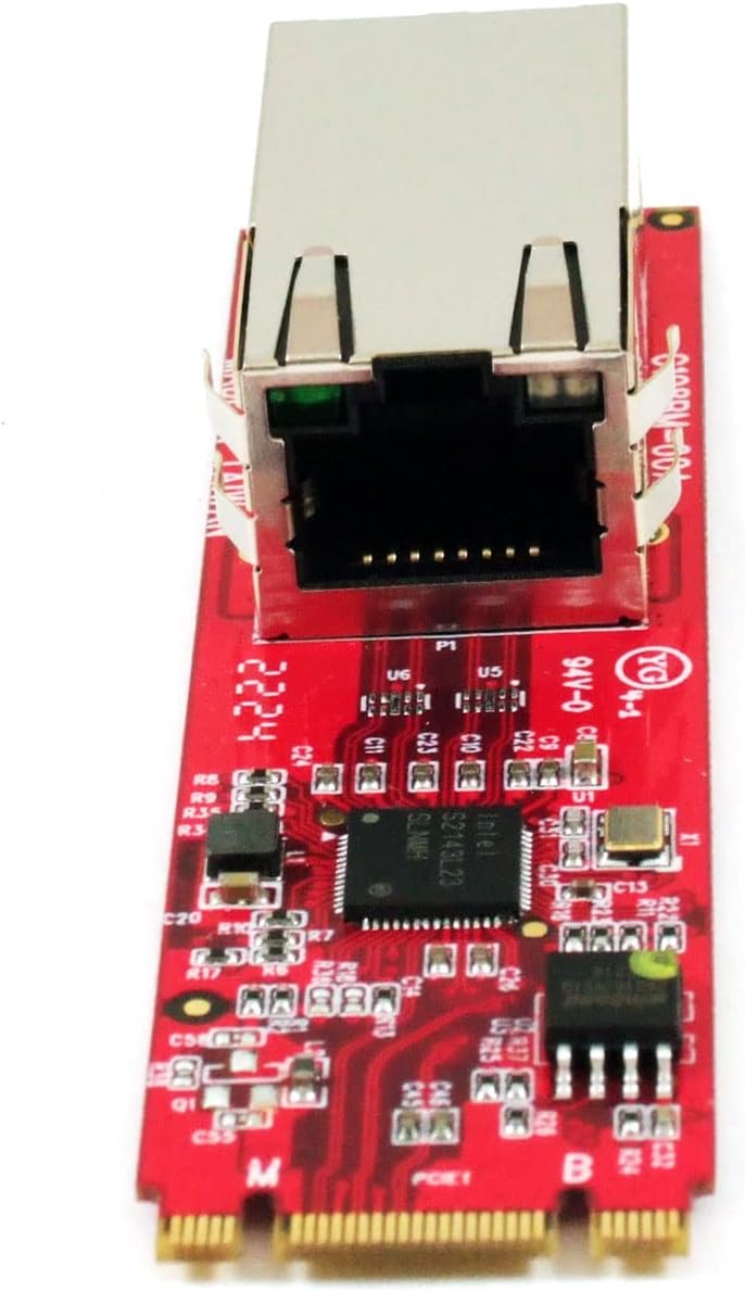 M2NW108BM 2.5GbE M.2 2280 B+M Key PCIe Ethernet Module with RJ-45 Port for Embedded Systems & Mini PCs