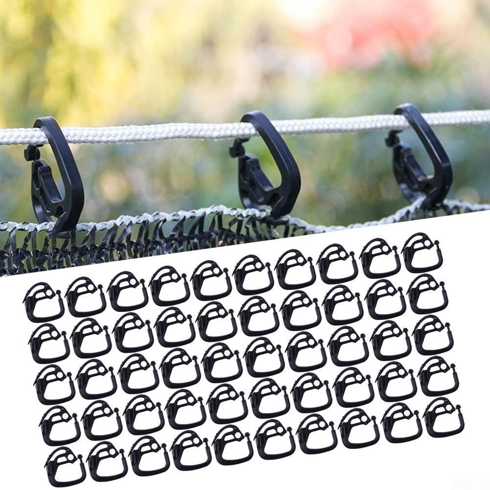 200 clips de red para pájaros, para vela, clips de plástico para red, clips de valla de jardín, accesorios de red antipájaros para uso en exteriores