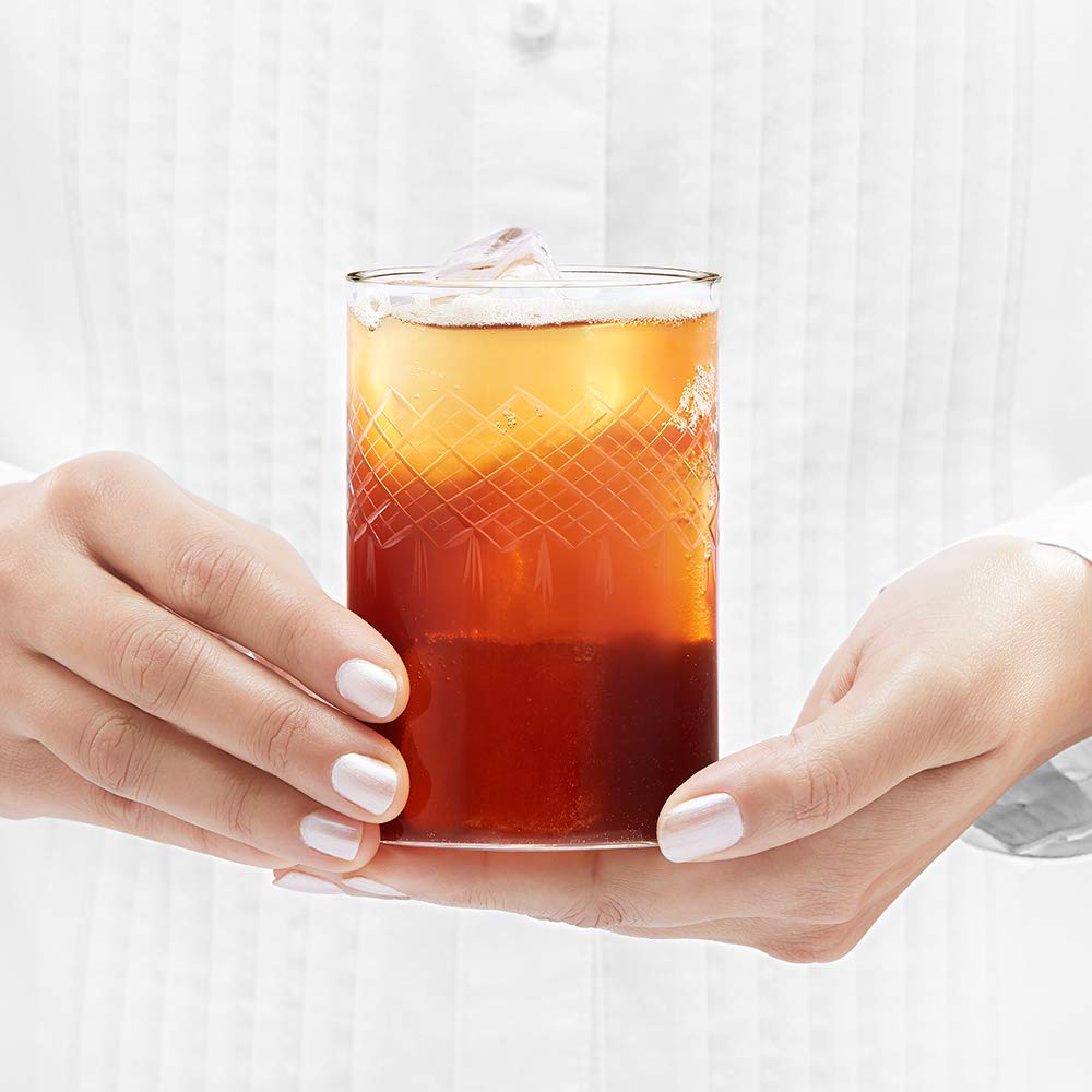 Borosil 295ml 6pc Transparent Drinking Glass | Borosilicate Glass Tumblers for Water, Cold Drinks, Juice | Flame Proof, Microwave & Dishwasher Safe | for Daily use & Gifting (Bracelet1) 2