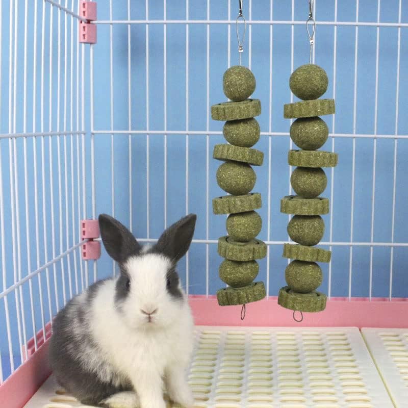 Miniatura 6 de kathson Juguete masticable de conejito para masticar, juguete para masticar dientes, chinchilla, golosinas Timothy, pasta, bolas molares para