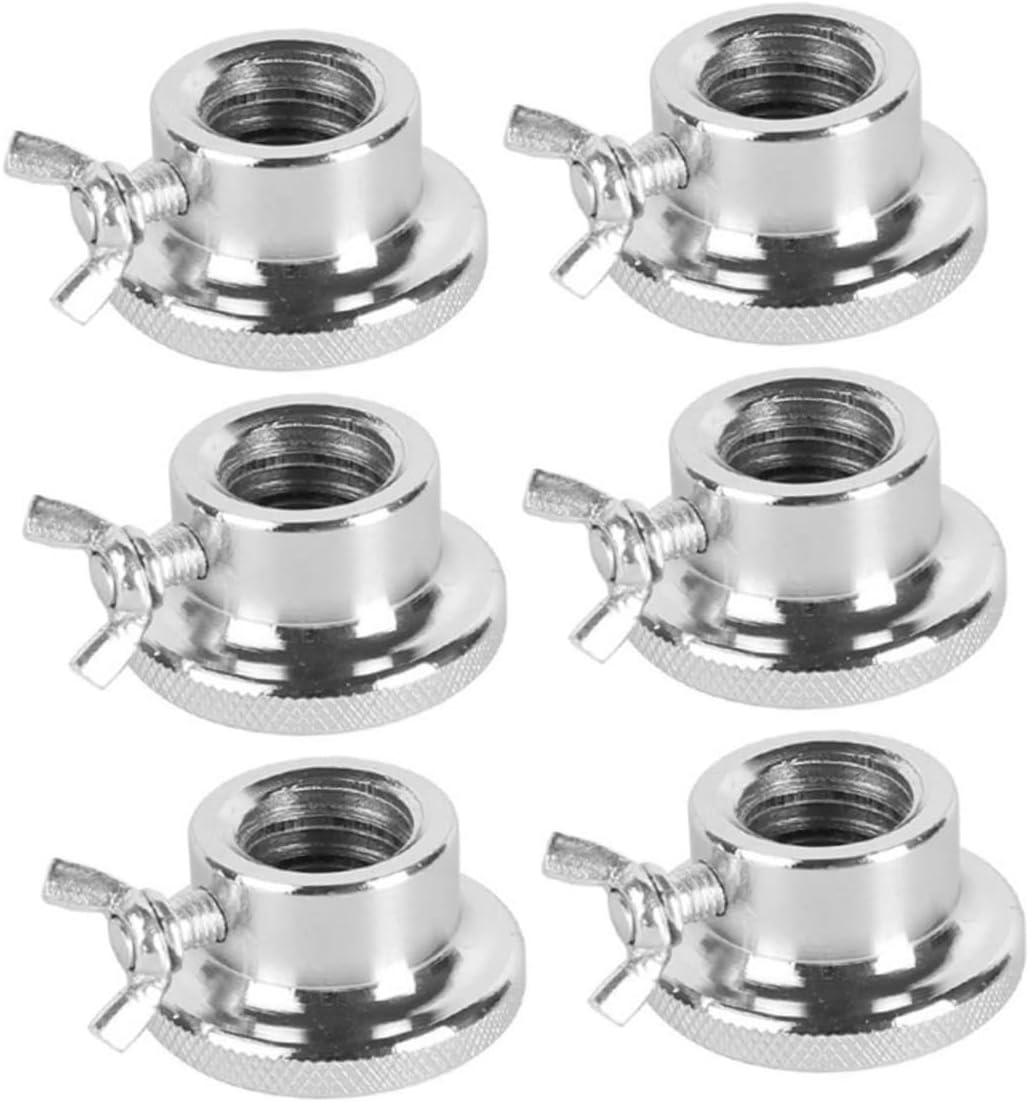 6pcs Self-Locking Slip Nut for Dumbbells and Barbells Barbell Lock Collar Easy Installation Design for Home Gym Equipment