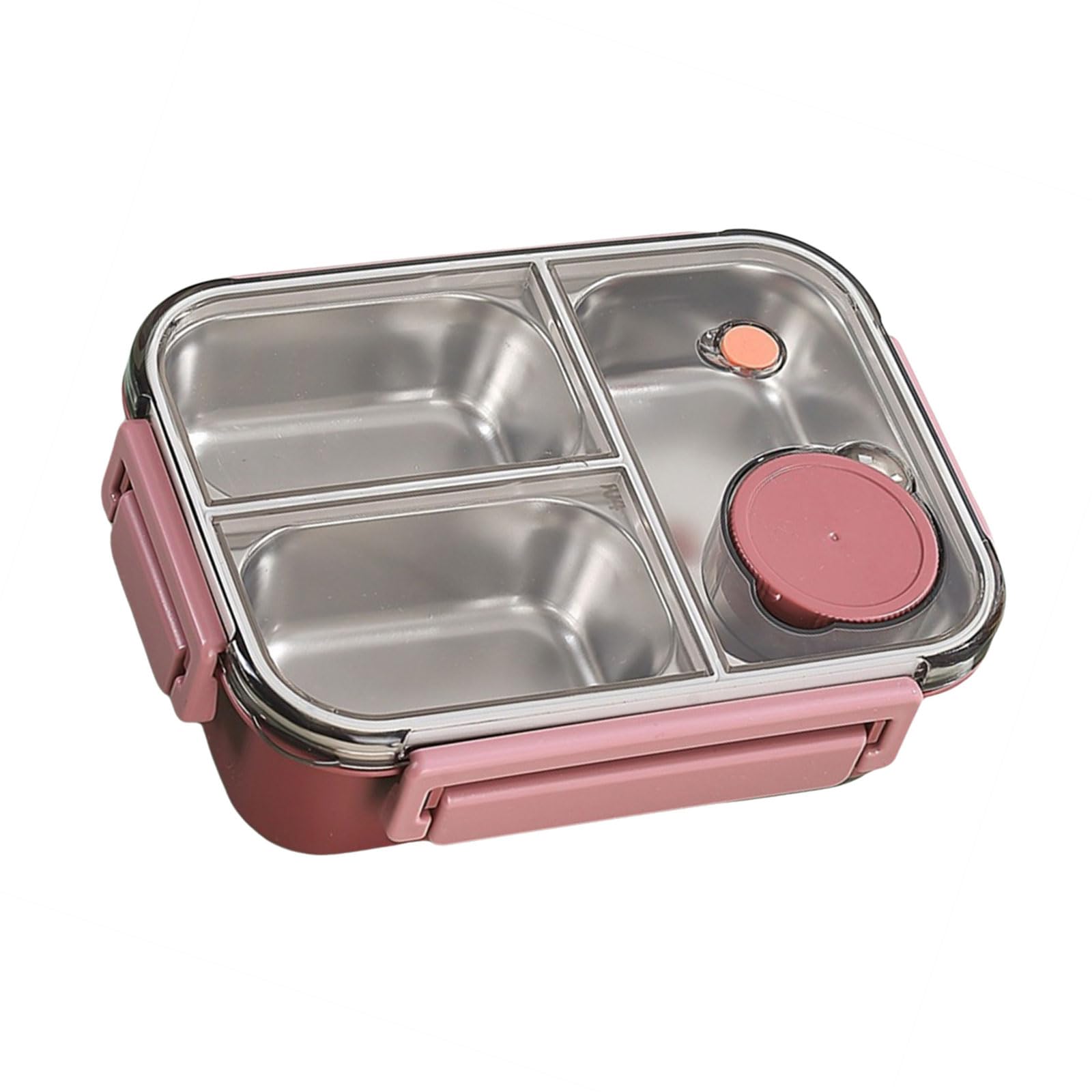 Tsophreniq Leak Proof Stainless Steel Meal Box Fashionable Food Storage Container Portable Dinnerware for Picnics and Travels School Lunch Box