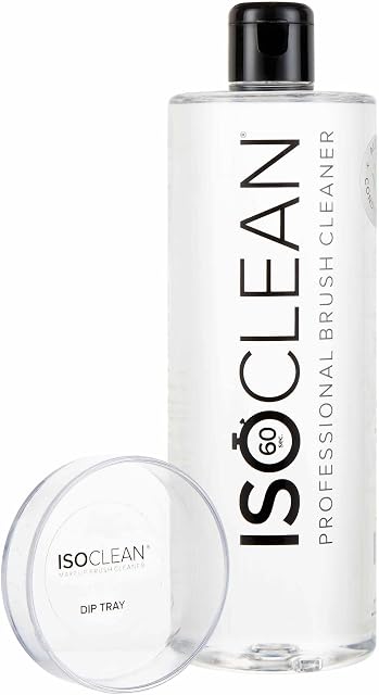 ISOCLEAN® Antibacterial Makeup Brush Cleaner Liquid Easy Pour Solution - 275ml - Vegan Cruelty Free Hygienic Fast Drying, Easy to Use & Long-Lasting, Professional Cosmetic Grade - Works in 60 seconds