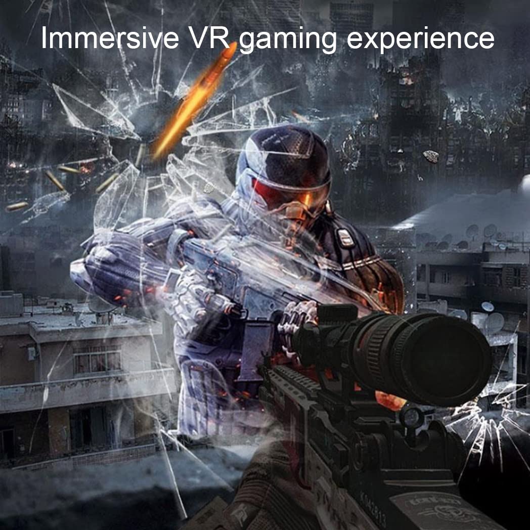 Occhiali VR, Visore Realtà Virtuale, Cuffie 3D VR Compatibile con Tutti Gli, Lente Regolabile per Film e Giochi 3D, per iPhone 13 Pro Max/13 Pro/13/12/11, per Samsung Galaxy S21, Huawei, Xiaomi