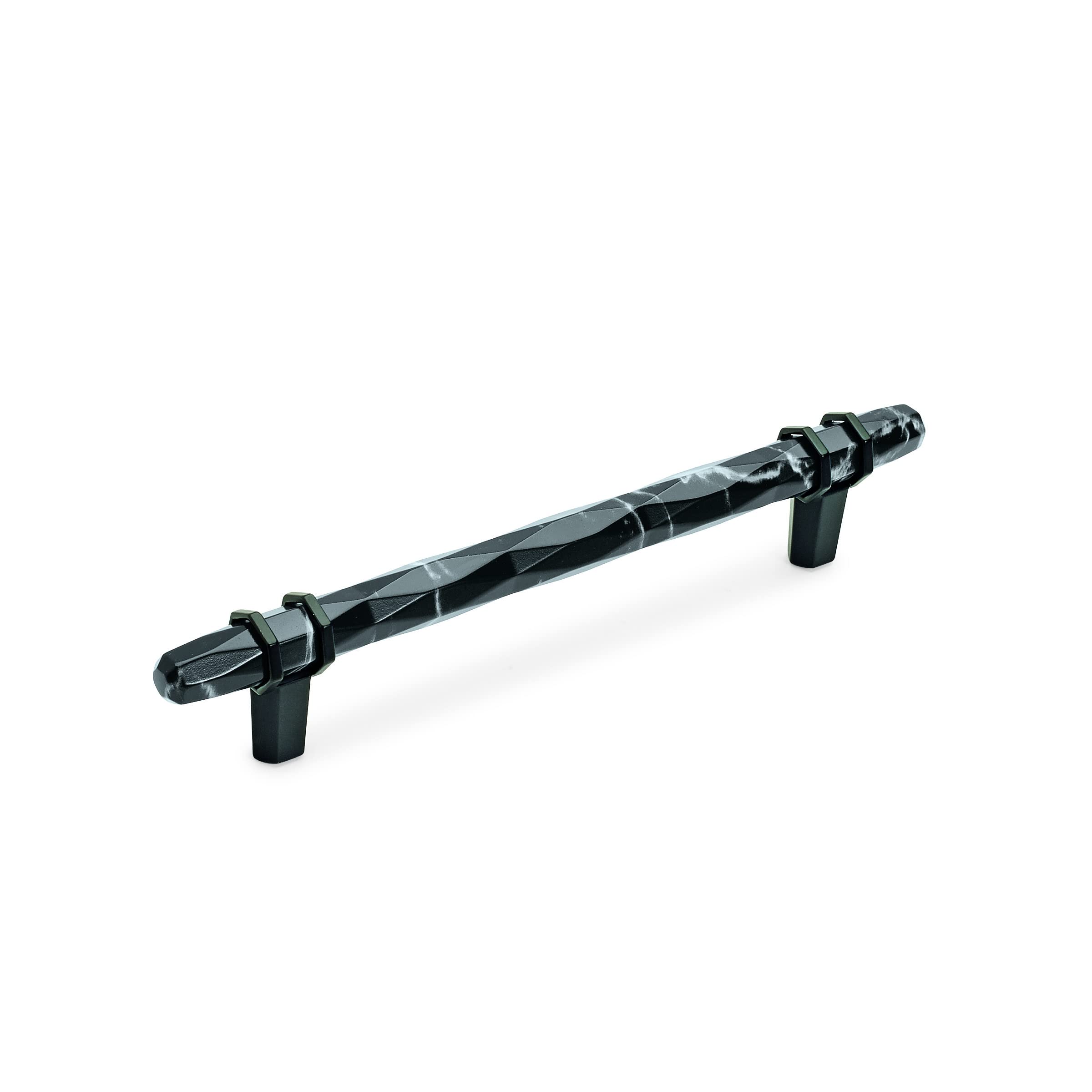 Amerock 6-5/16" Carrione Marble Black/Black Bronze Drawer Pull