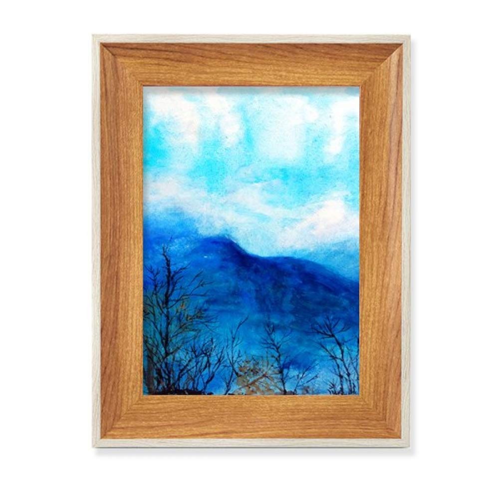 Cadre de Photo en Bois Noble Blue Mountain Affichage Tableau Art