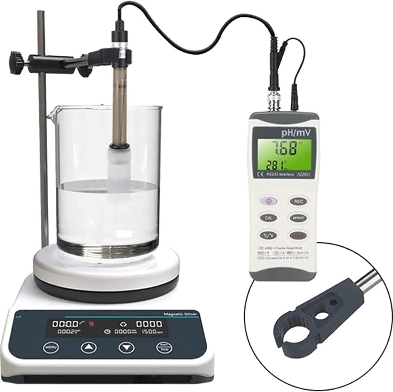 Agitador Magnético Digital De Placa Caliente, Agitador De Laboratorio Agitador De Líquido De 3 litros con Pantalla LED, Adecuado para Avance Y Retroceso, para Investigación Y Análisis Químicos