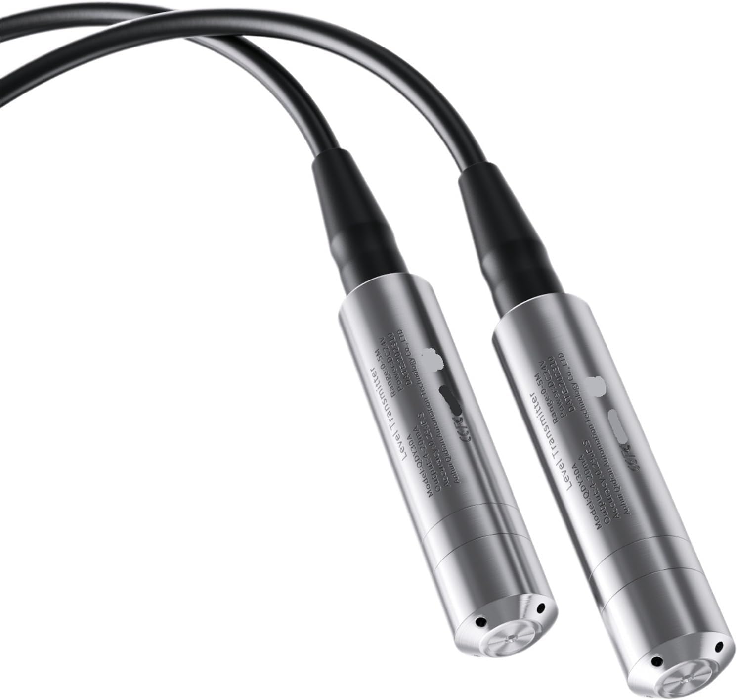 0-80M 100M 110M Liquid Level Transmitter Water Level Sensor 4-20mA 0-10V Oil Fuel Liquid Level Transducer for Tank Deep Well(0.5-4.5V,75m Range 75m Cable)