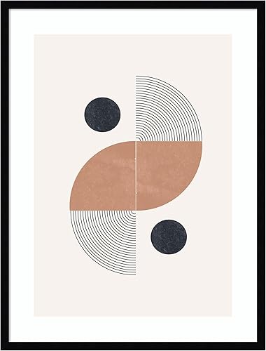 Miniatura 7 de Amanti Art Miuus Studio - Impresión enmarcada para pared, 31 x 41 pulgadas, forma retro, 1 póster enmarcado para decoración de pared, sala de estar,