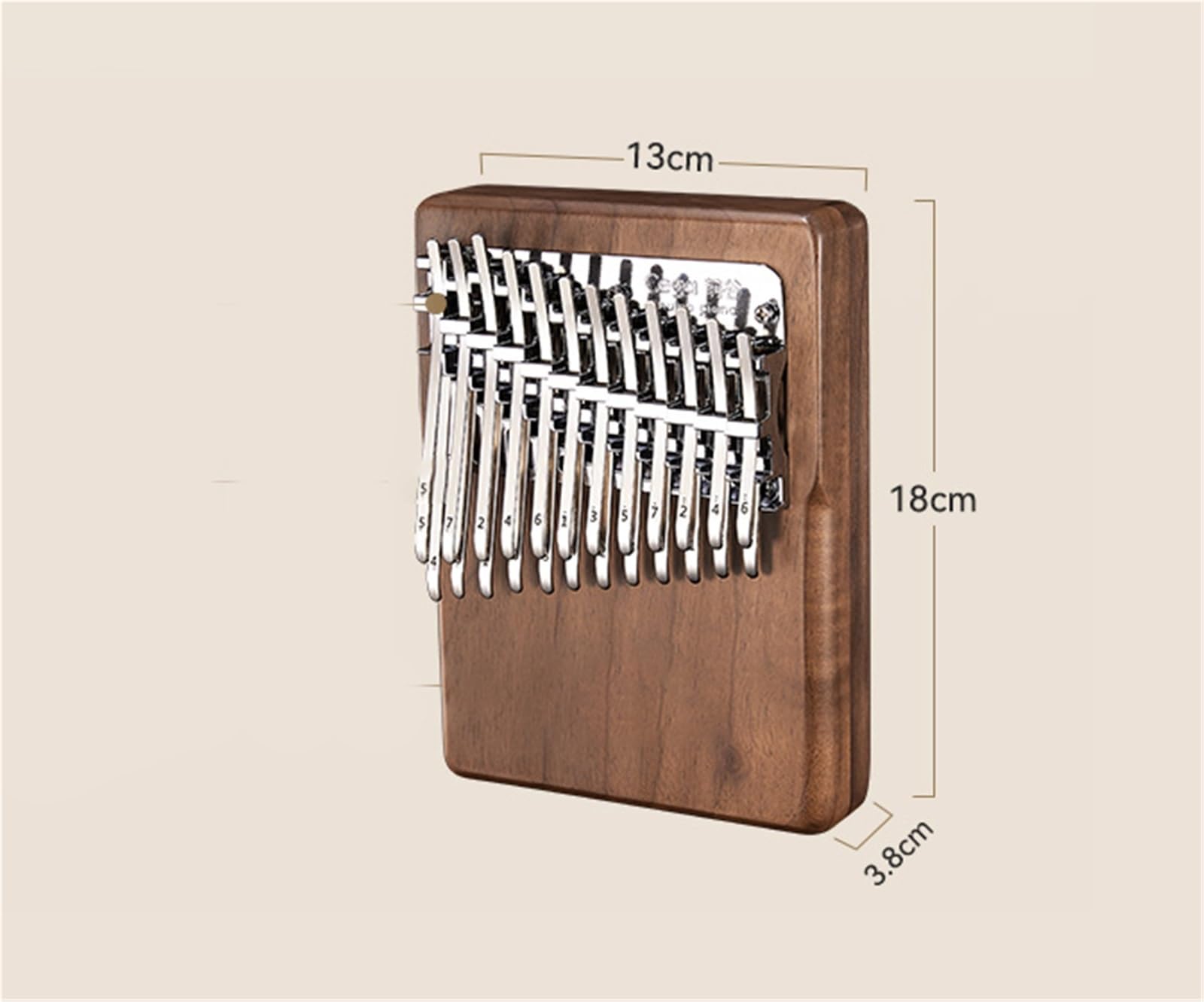 24 nutowa Gitara Kalimba Z Podwójną Warstwą Wzmacniacza Kciukowego Dla Początkujących Kalimba