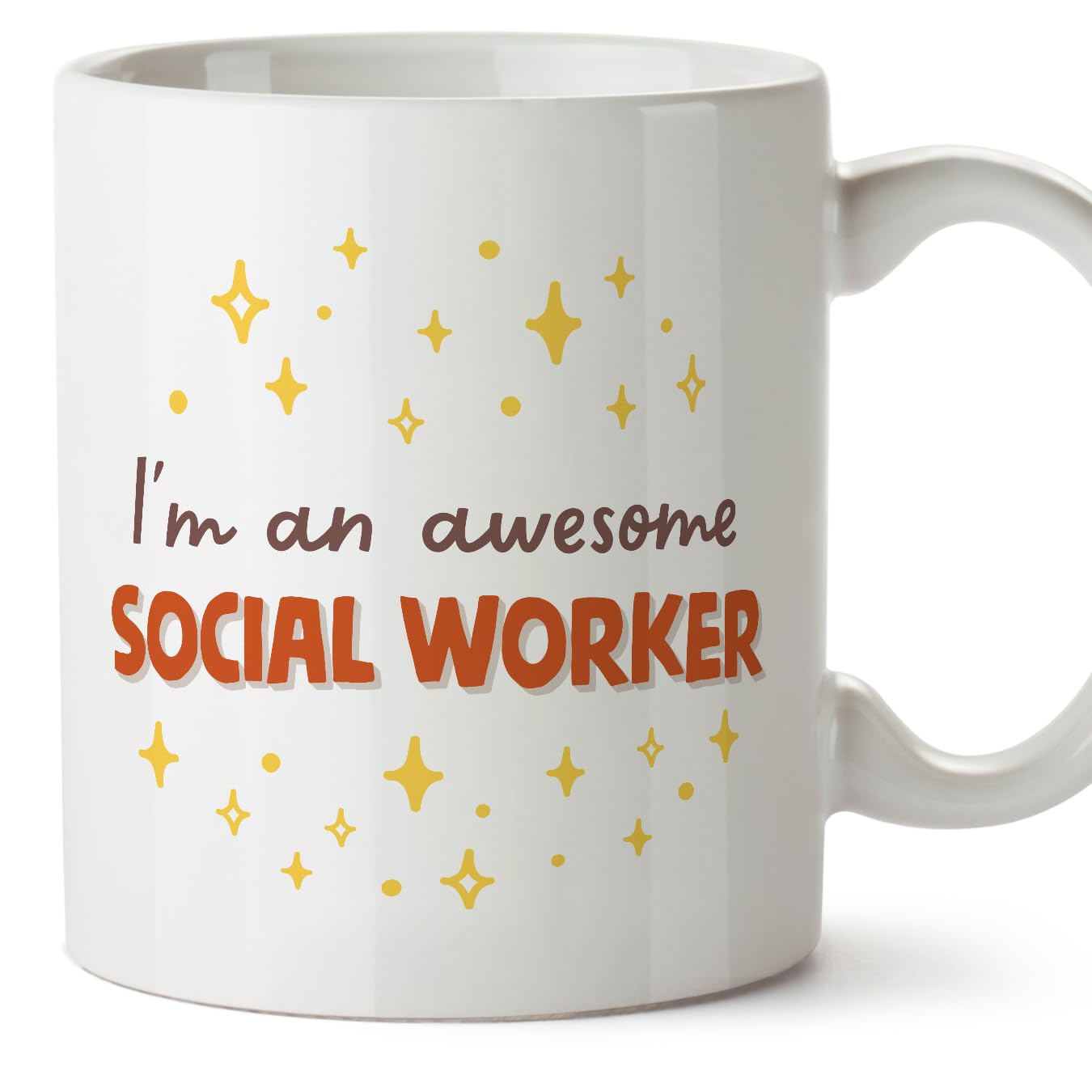 MUGFFINS Social Worker Man Mug - in English - I'm Awesome! - Funny Gift for Colleagues - Ceramic 11oz Mug โ image 1