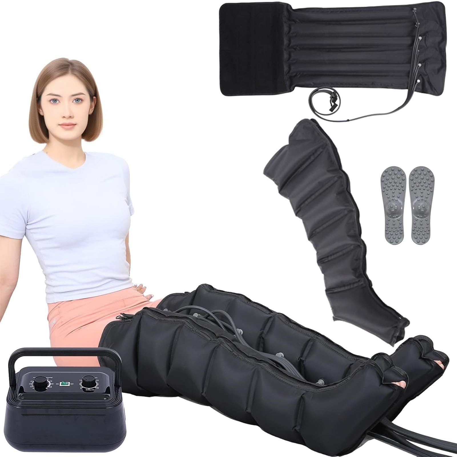 Pressoterapia Gambe︱Massaggiatore Gambe Linfodrenante︱ Pressoterapia Linfodrenaggio Cellulite︱ Macchina per Pressoterapia a Casa︱ Linfodrenaggio Gambe︱ Massaggio Gambe