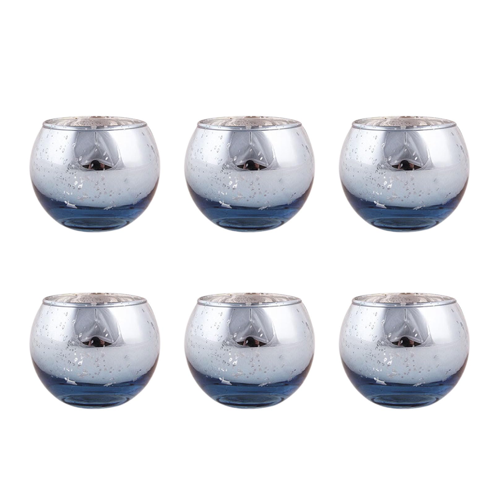 Glass Holders Set of 6, Diwali Gift Votive Glass Tealight Holder Home Table Decorations Votive