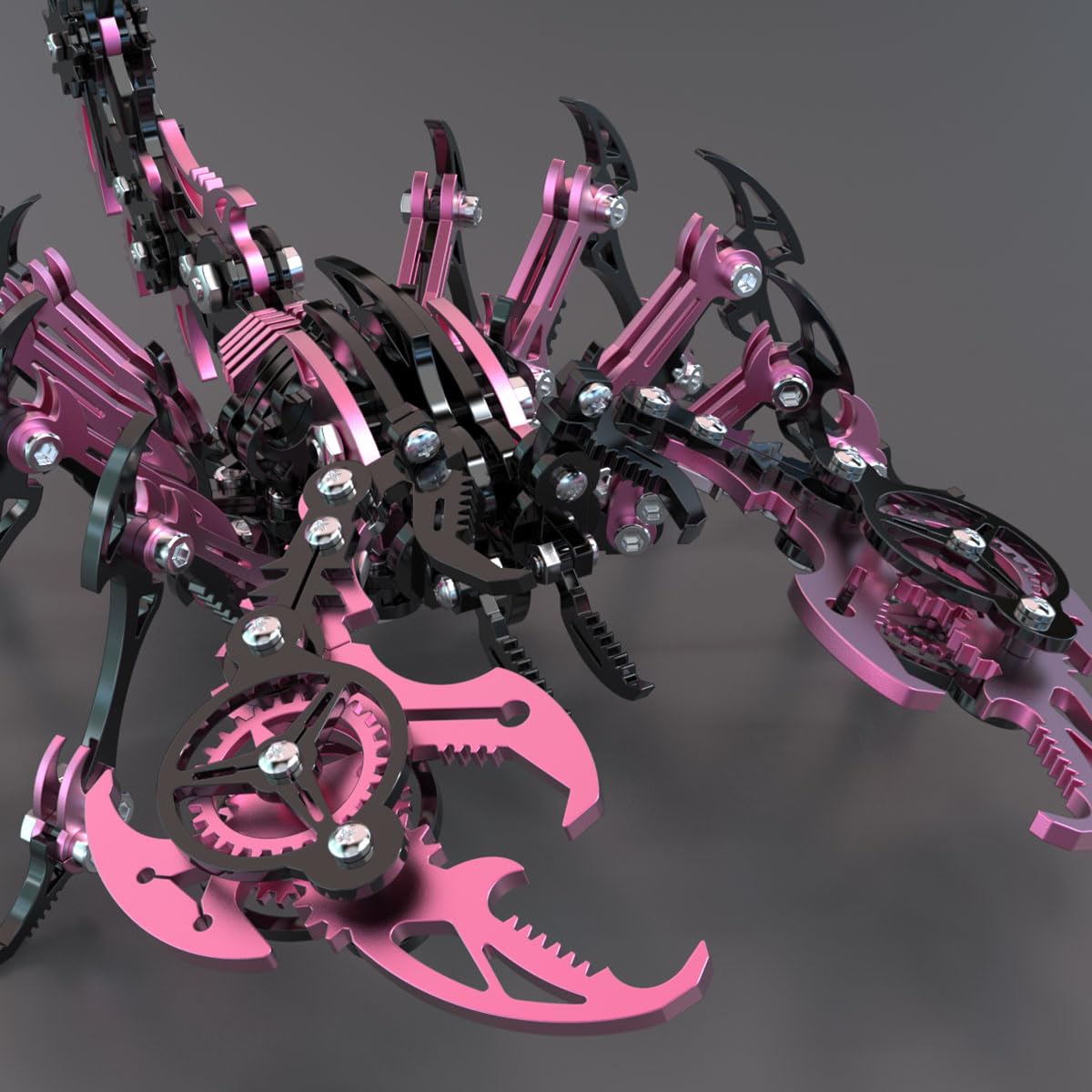 3D Metal Puzzle Scorpion King Modellbausatz, Steampunk Insekt Metall Puzzle Mechanische Scorpion 2025 Kreative Dekoration Geschenk Ornamente - 200 Teile
