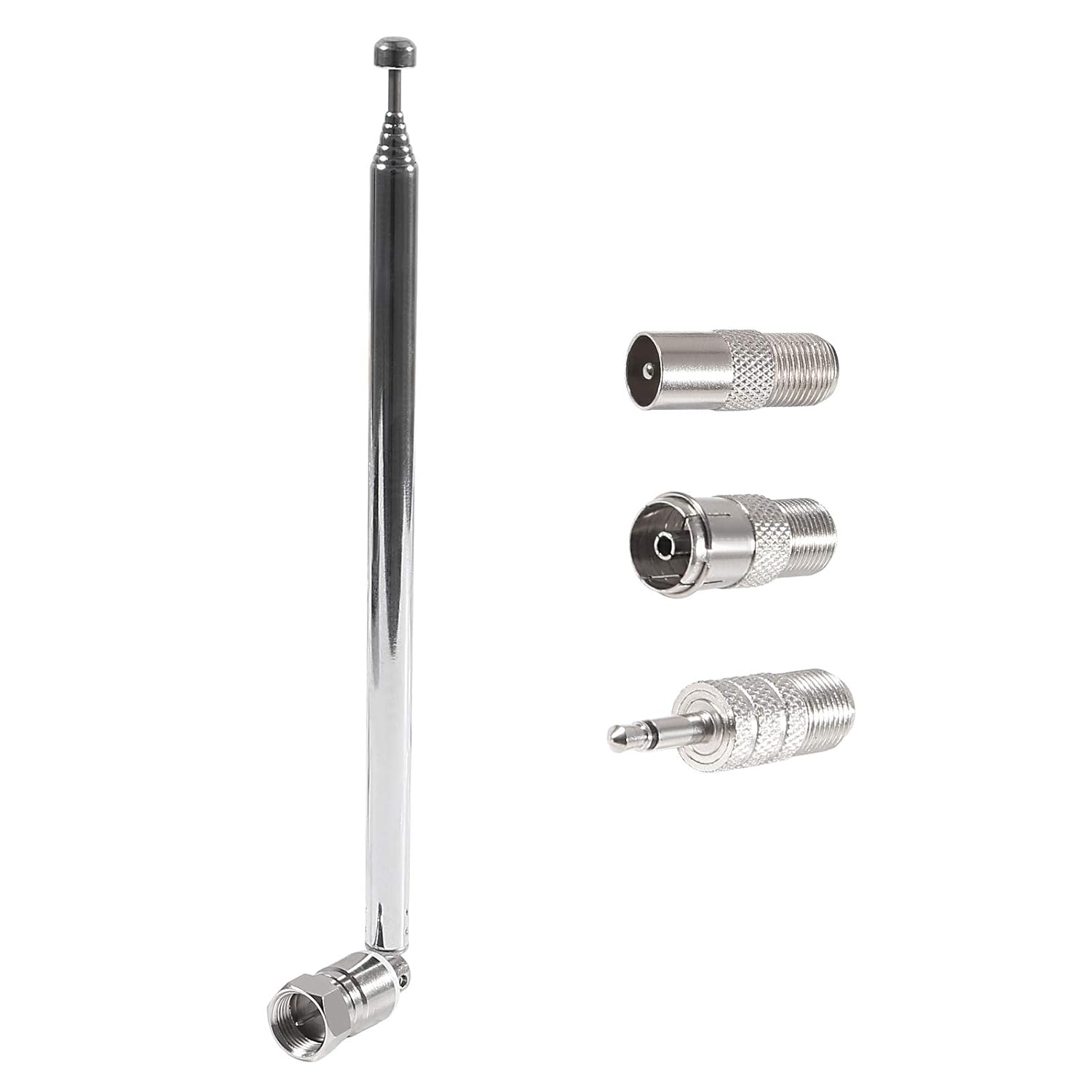 ALMOCN FM Telescopic Antenna Kit 75 Unbal F Type Connector DAB Radio