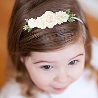 Vista 2 de Diadema floral de nailon para bebé, 3 piezas, accesorios para el cabello, regalo para niñas (31#)