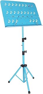 XiRah Panel/Metal Plegable, Soporte para música para Literatura y Arte Informal, Hoja para Viajar fácilmente (Color: Azul) (Azul)
