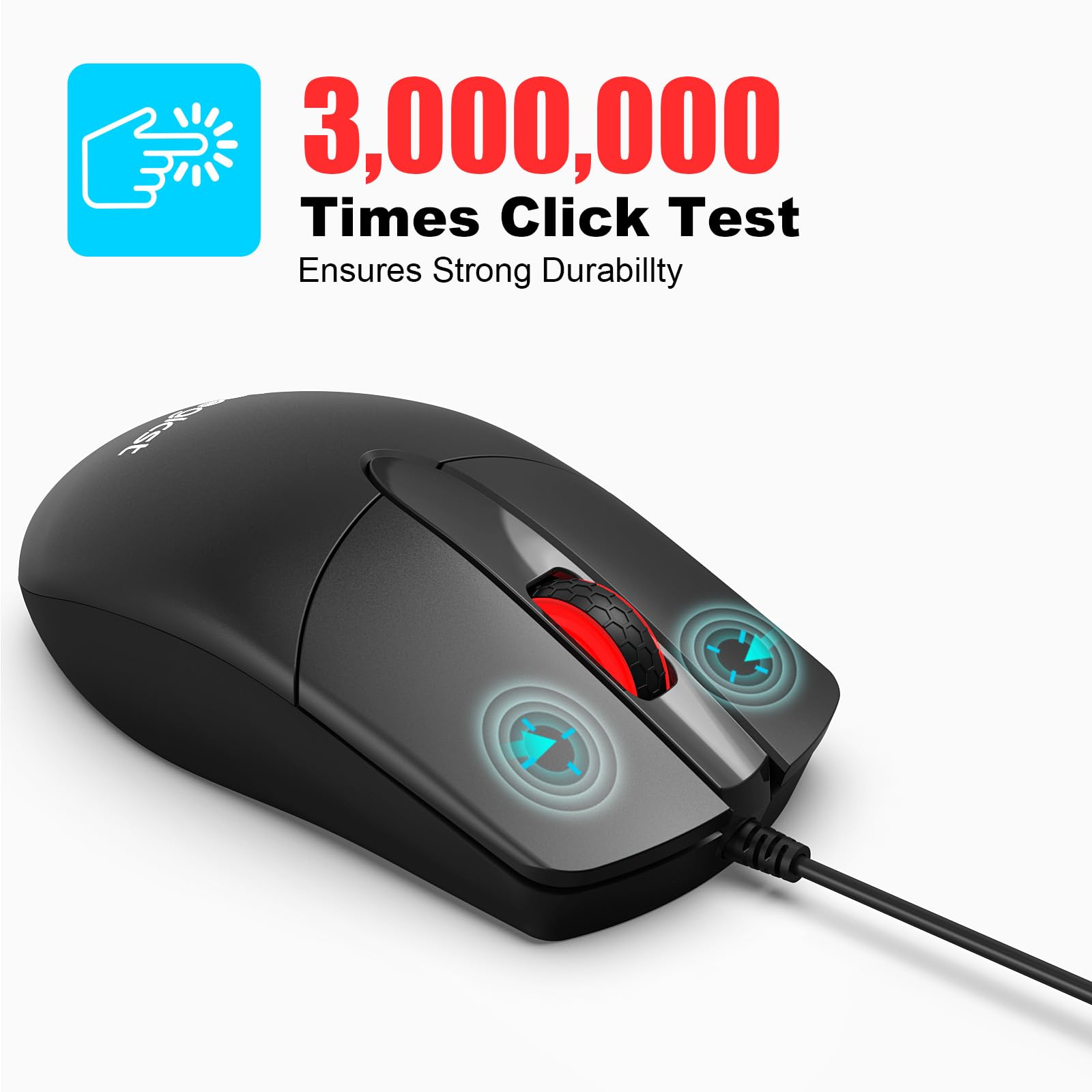 leegicst M102 Wired USB Optical Mouse 3 Button Wired Mouse for