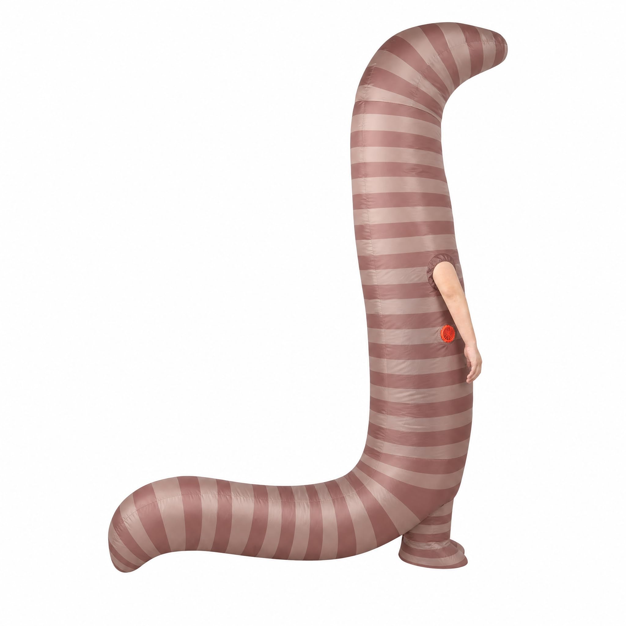 Inflatable Worm Costume Adult Funny Blow Up Halloween Party Suit
