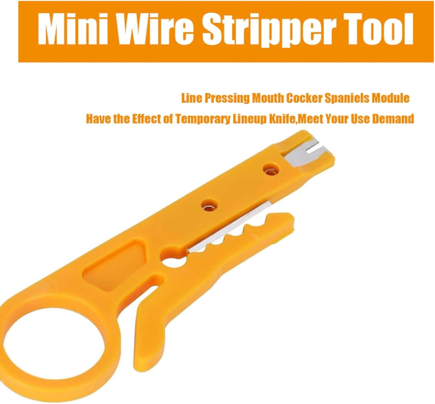 5pcs Mini Wire Stripper Portable Crimping Tool Network Wire Stripper, Punch Down Cutter for Network Wire Cable, RJ45/Cat5/CAT-6, Telephone and Computer UTP Cable