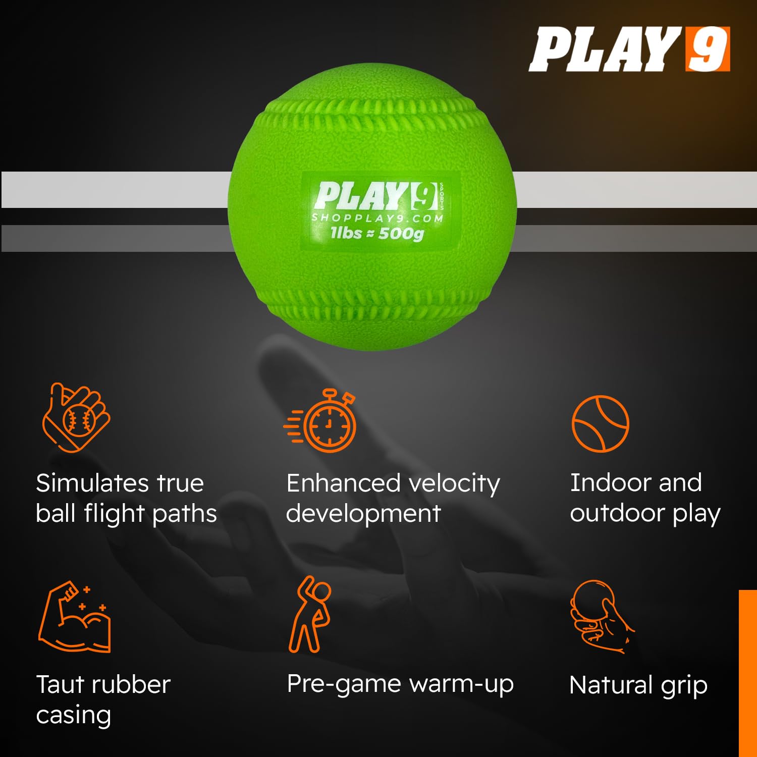 Plyoball - Juego de pelotas con peso para entrenamiento de lanzamiento y lanzamiento, pelotas de entrenamiento para sóftbol, aumenta la velocidad, la fuerza y la memoria muscular